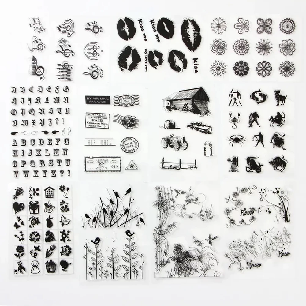 Bbloop 3 шт планировщик журнал и Скрапбукинг ясный комплект печатей DIY фото открытки