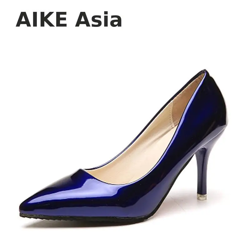 2018 популярная женская обувь туфли-лодочки с острым носком модельные туфли из