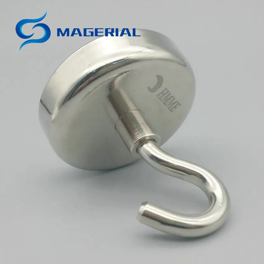 113kg Pulling Garage Hook Magnet Diameter 60 mm Lifting Magnets N52 Strong Neodymium Permanent Salvage Fishing Magnetics | Обустройство