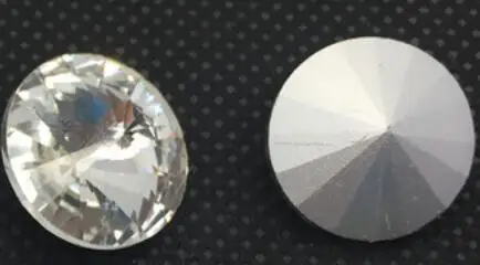 crystal clear Больше цветов Кристалл 10 мм 12 мм 14 мм RIVOLI Кристалл заостренные с обратной стороны Стразы Круглый K9 стекло, кристалл, камень, платье - Цвет: crystal clear