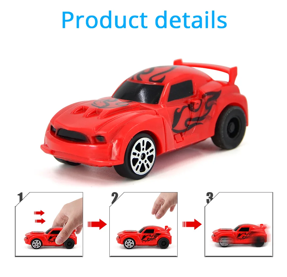 1PCS Blue and Red Car For Magic Track in NO.7 Toy Store