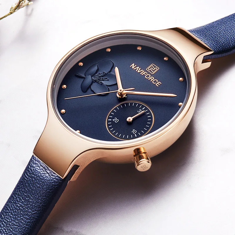 

Top Brand NAVIFORCE Luxury Women Watches Fashion Ladies Rhinestone Quartz Watch Waterproof Watch Simple Clock relogio feminino