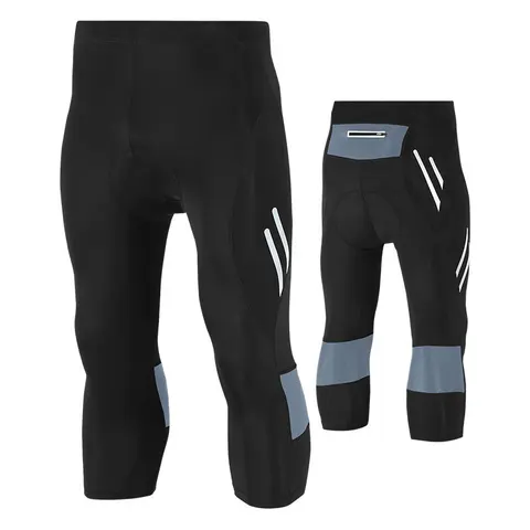 Лидер продаж, летние черные велосипедные брюки с подкладкой для горного велосипеда 3/4, мужские короткие штаны для велоспорта, спортивная одежда для фитнеса, одежда для велоспорта 4XL/5XL