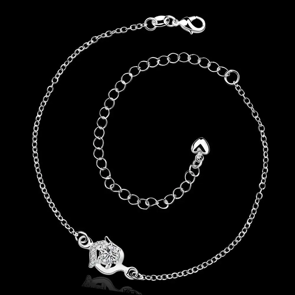 A034-B New Design Large Stock Delicate Handmade Cheap Silver Plated Anklet Bulk Sale | Украшения и аксессуары