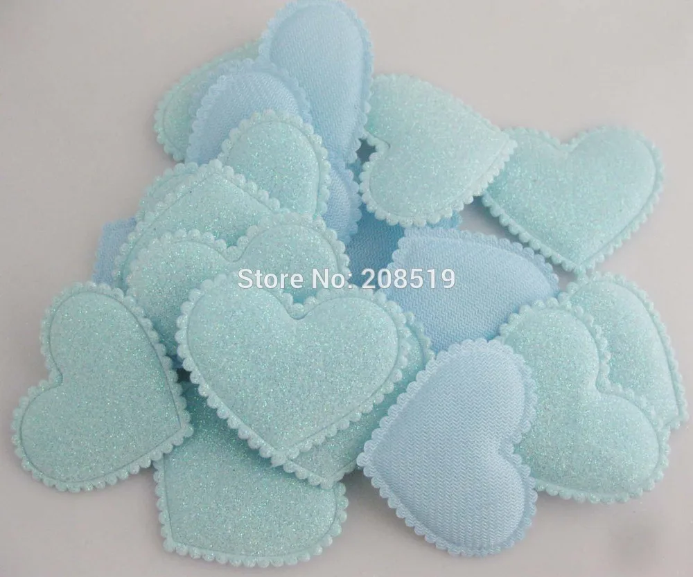 blue PA0065 красивые мягкие нашивки в форме сердца 38 мм* 45 мм разных цветов 120 шт. палочка на войлоке для головные уборы аксессуары - Цвет: blue