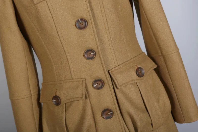 Высокое качество офисные женские классические новые Женские Британские двубортные узкий длинный плащ пальто Windbreake