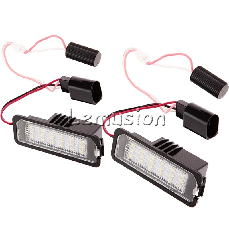 1 пара Автомобильный светодиодный номерной знак светильник 12V SMD СВЕТОДИОДНЫЙ