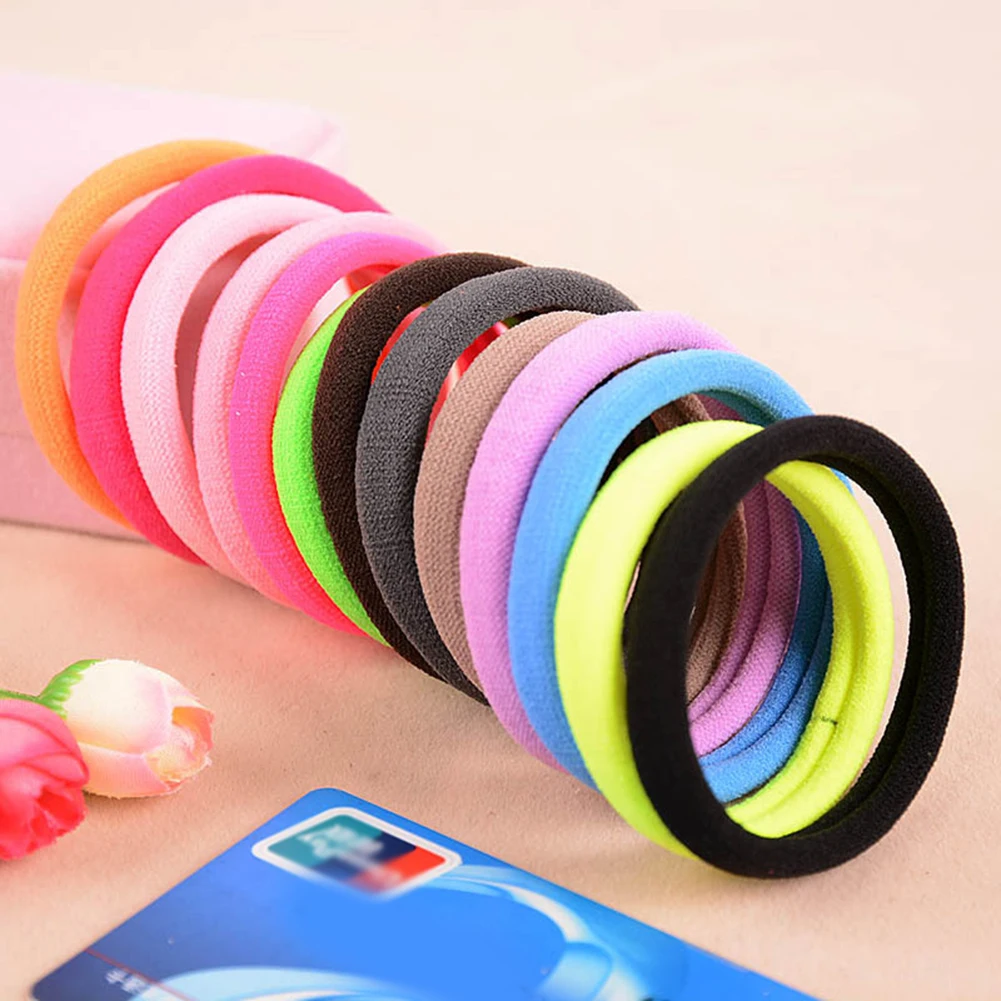 1 шт. многоцветные эластичные прочные резинки для укладки волос кольца