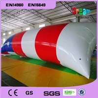 free shipping 11x3m inflatable water catapult blob water sport toy inflatable jumping pillow floating water blob for adults