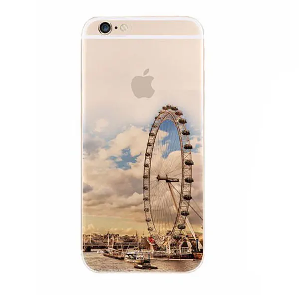 Jking New fashion For iPhone 6 6S case Ultra Thin Soft Waterproof Silicon Mountain Landscape iphone plus Case Phone Cover |