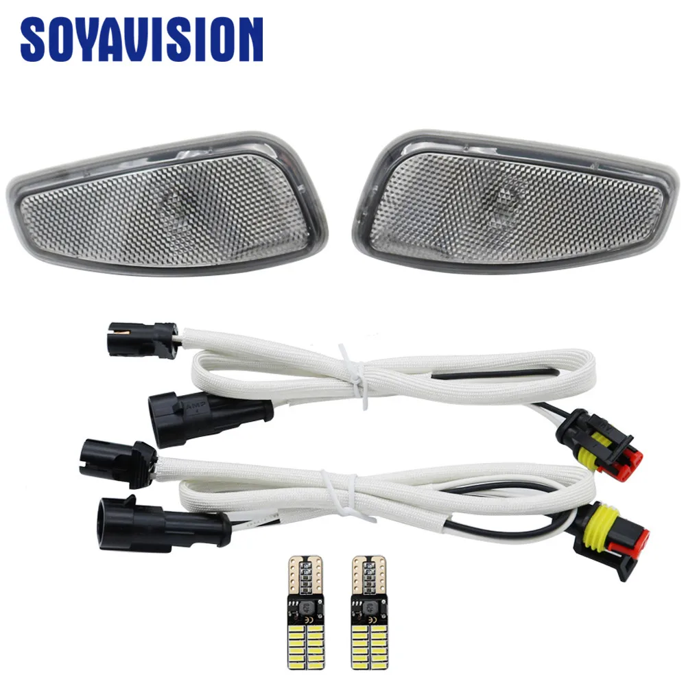 2 шт. указатель поворота головки светильник боковое зеркало лампа для jeeprenegade