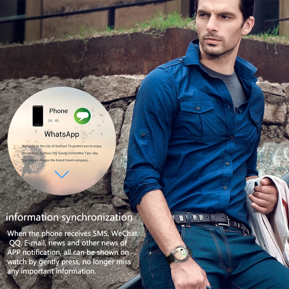 Смарт-часы Beseneur KW99 мужские наручные часы на Android 5 1 MTK6580 512 МБ + 8 Гб поддержка
