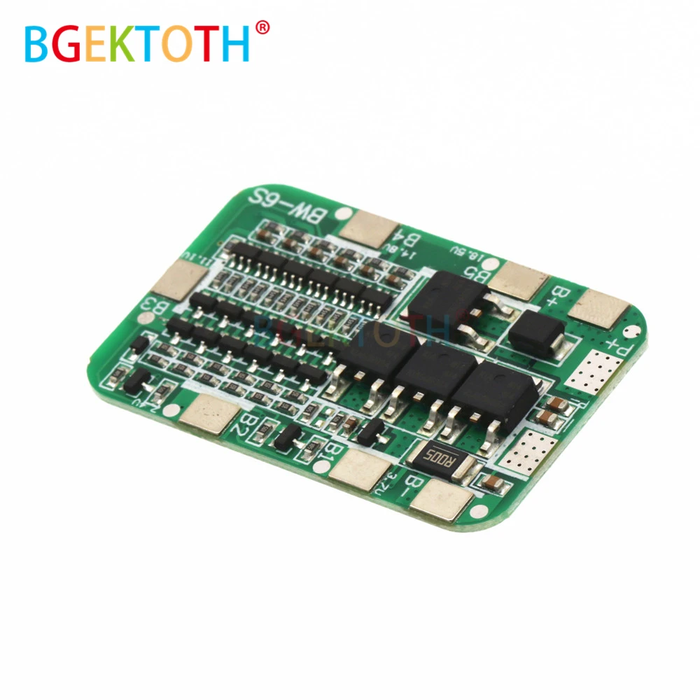 6S 15A 24V PCB плата защиты BMS для 6 модулей литий ионных и литиевых батарей 18650|Детали