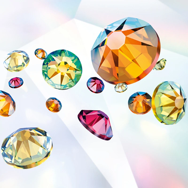 Новый эффект Swarovski элементы кристалл мерцание (001 SHIM) (ss5-ss30) (без горячей фиксации)