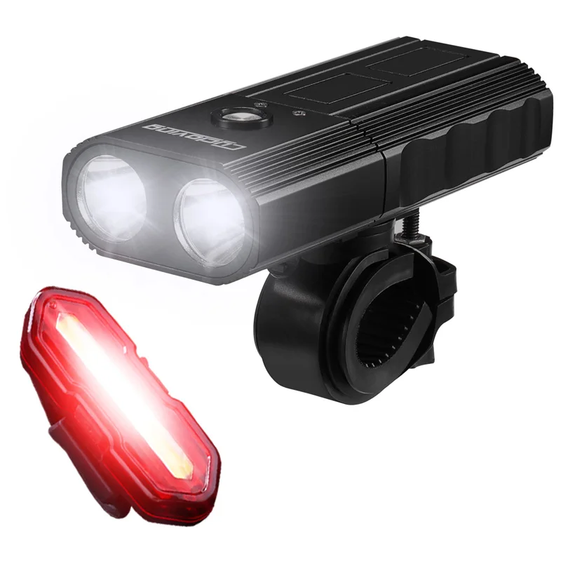 C268 n tail red whit Cycloving C268 велосипедный фонарь 2LED велосипедные фары 4 режима Водонепроницаемый IPX3 2200 Lums power Bank 4000 mah Аксессуары для горных велосипедов - Цвет: C268 n tail red whit