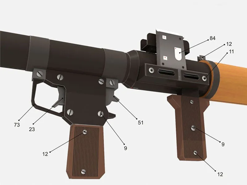 DIY 1:1 в натуральную величину RPG-7 пусковая Бумажная модель Сборка ручной работы 3D игра-головоломка детская игрушка