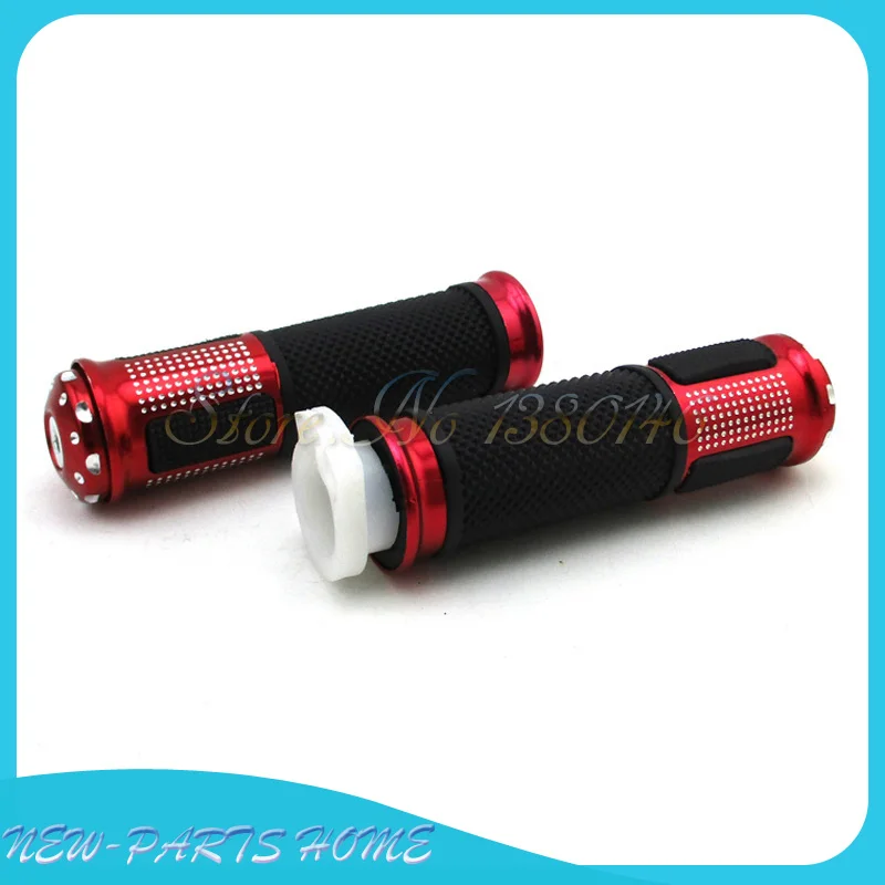 Красные универсальные 22 мм алюминиевые резиновые ручные ручки 7/8 &quotручки для Pit