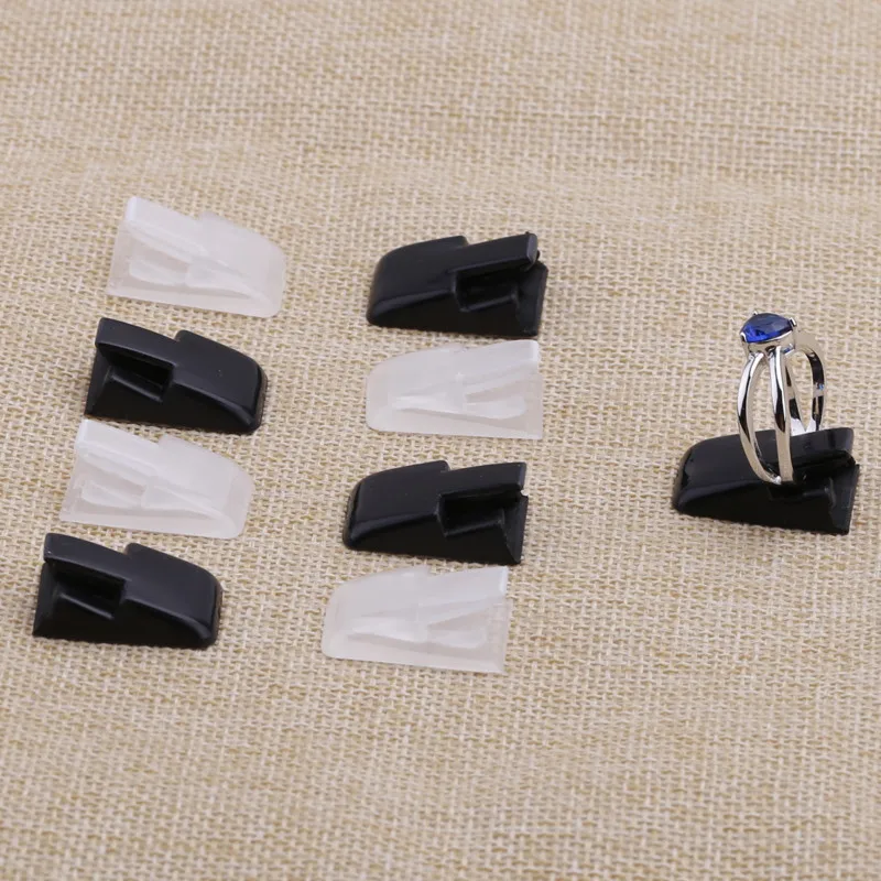 100 шт. держатель подставка для демонстрации колец черного и белого цвета 1x0 6