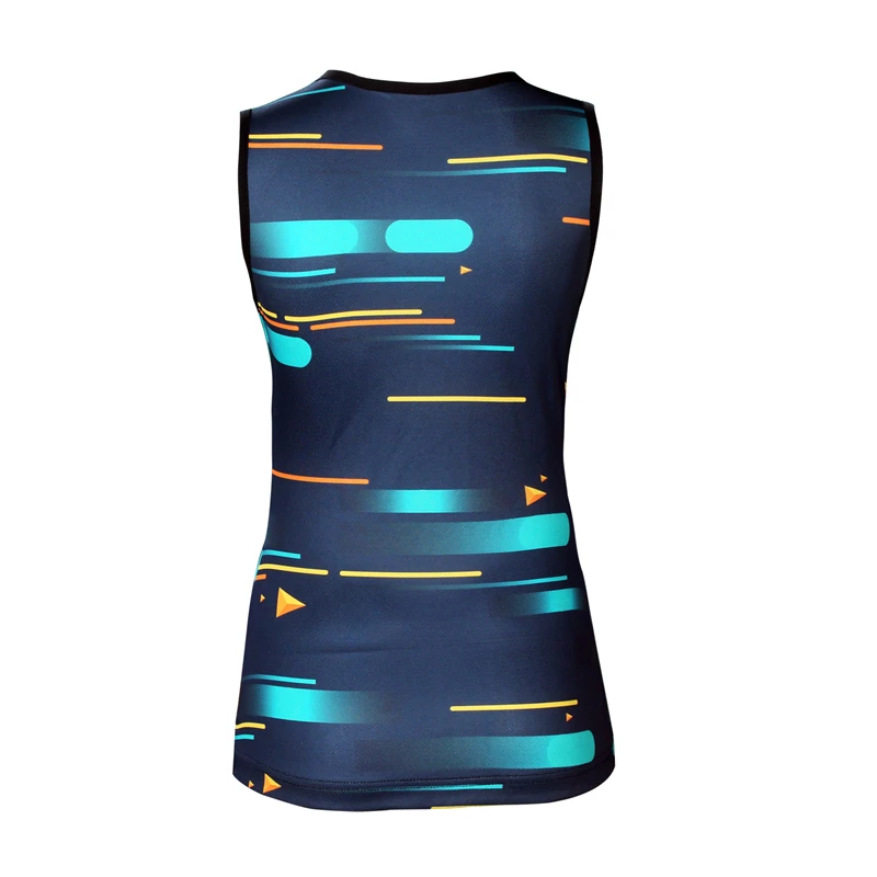 2019 Женская велосипедная Джерси без рукавов рубашка летняя дышащая одежда