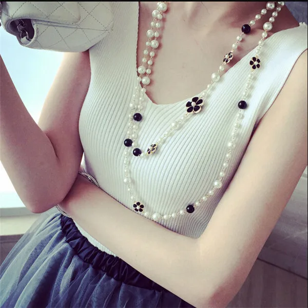 N67 жемчужные ювелирные изделия Collier perle femme воротник largo acessorios para mulher свитер цепь