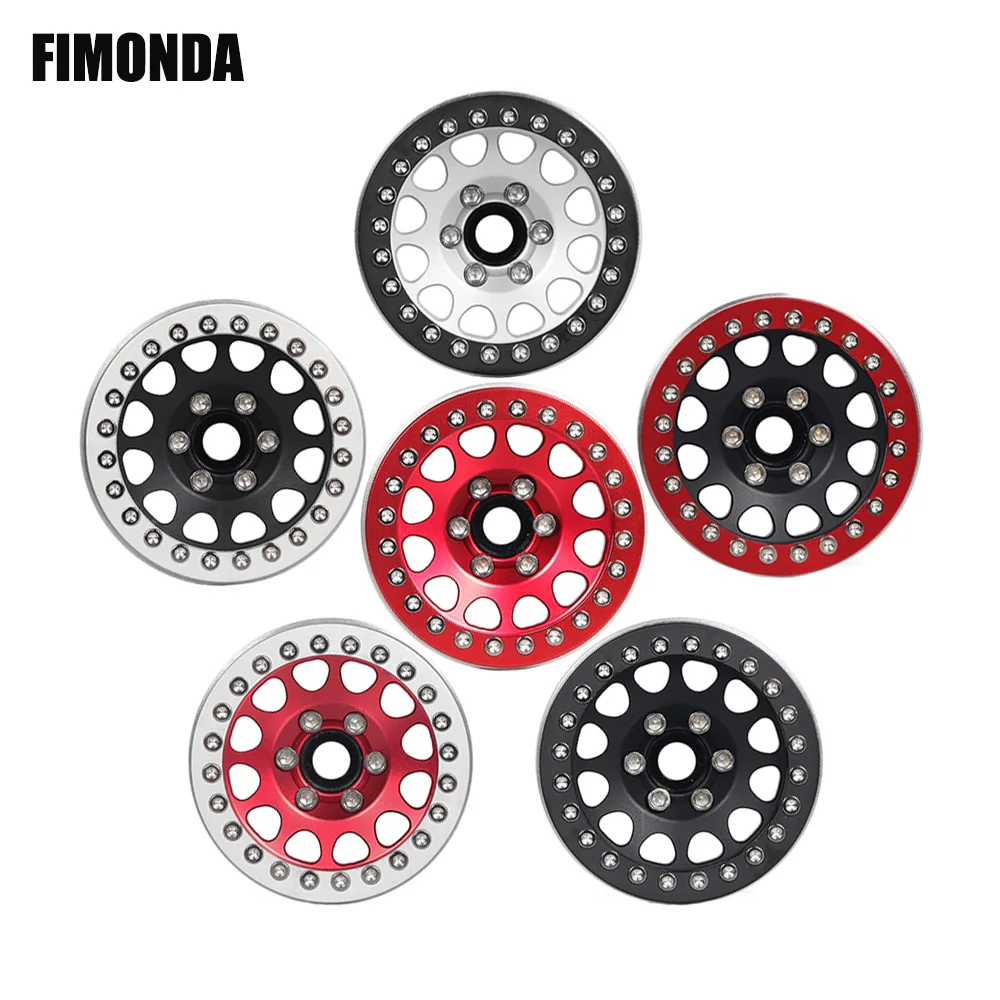 4 шт. колеса Beadlock 1 9 дюйма обода 12 мм с шестигранным креплением для 1/10 RC Гусеничный