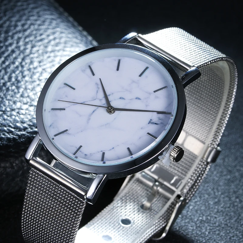 Британский Стиль Часы с мраморной отделкой супер тонкий Platimum женские наручные