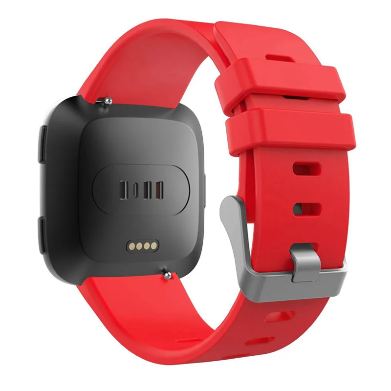 Red TORQUILA Премиум мягкий силиконовый ремешок для Fitbit Versa фитнес-браслет Сменные часы спортивный светильник - Цвет ремешка: Red