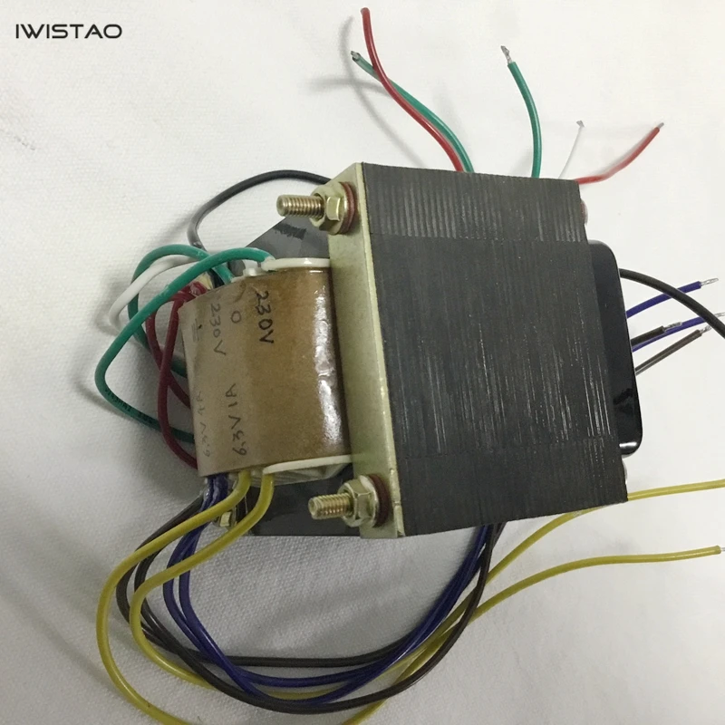 IWISTAO Мощность трансформатор EI для трубки FM радио WVTR-FM09 Выход 230V-0-230V 6,3 v 11V Вход AC110/220/240 Hi-Fi аудио "сделай сам"