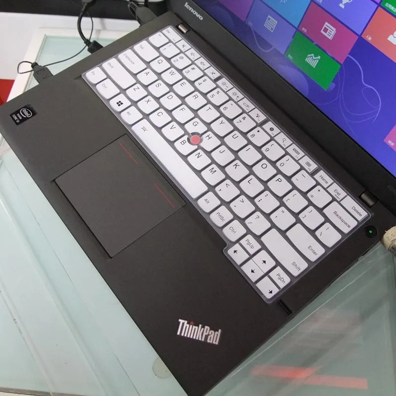 White Силиконовый гель клавиатура протектор кожного покрова для lenovo ThinkPad X230s X240 X240s X250 X260 X270 X280 X380 X390 Йога S1 260 370 - Цвет: White