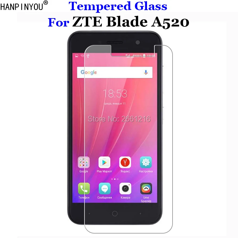 Закаленное стекло 9H 2.5D премиум класса для ZTE Blade A520 A 520 BA520 5 0 дюйма|screen protector