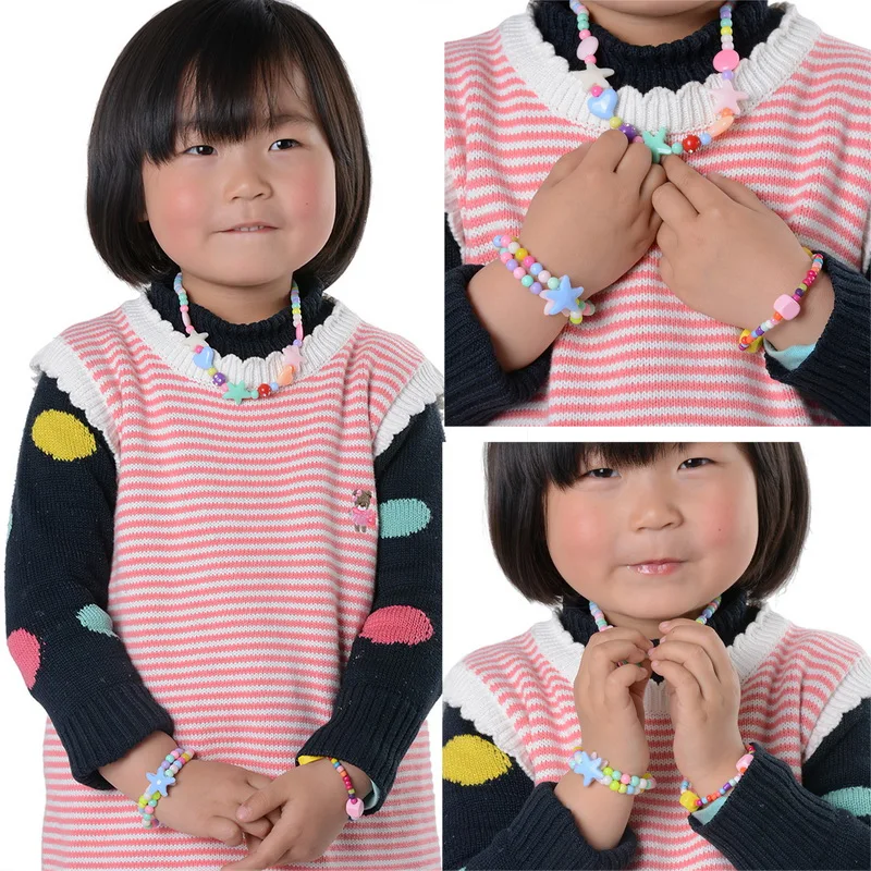 1 коробка разноцветные деревянные бусины кролики DIY ювелирные изделия для детей