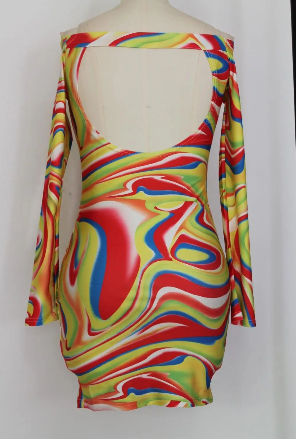roupas femininas vestidos Dazzling Hawaiian Lava Print Dress brand tire long sleeve printed women dresses 15540510 | Женская одежда