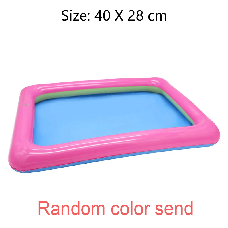 Tray-Random Color Волшебный песок игрушка динамическая глина развивающие цветные мягкие слизи Космический песок принадлежности игровой песок антистресс детские игрушки для детей - Цвет: Tray-Random Color