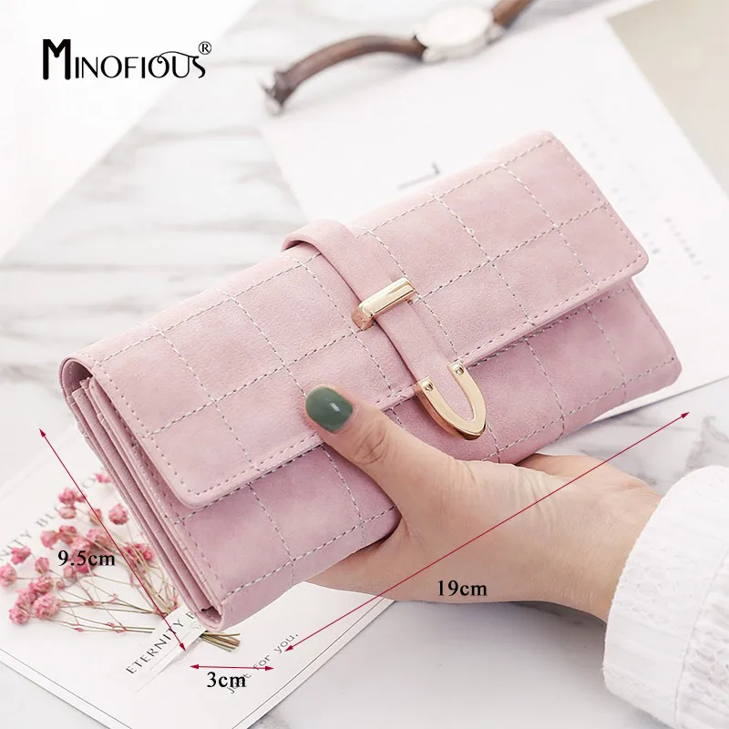 MINOFIOUS/женский мобильный кошелек из искусственной кожи матовые кожаные