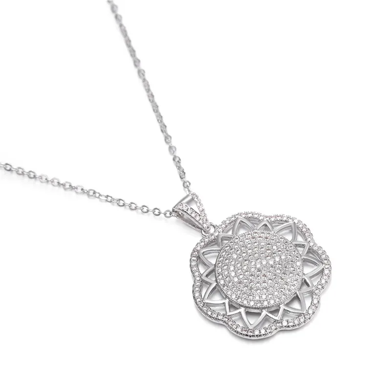 Ожерелье с подвеской в виде подсолнуха для женщин ювелирные изделия аксессуары