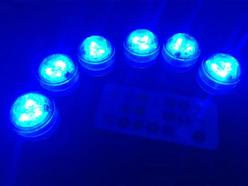 120 шт./лот дистанционное управление tealight погружной ваза Floralyte цветочный лампы в