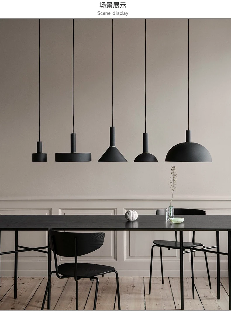 Nordic simple bar hanging lamp colored Pendant Light restaurant bedroom bedside lights modern art and creative lighting | Лампы и
