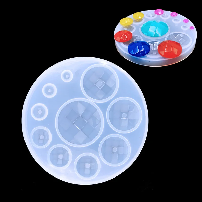 DIY время драгоценный камень зеркало кристалл силиконовая форма оснащена нижней