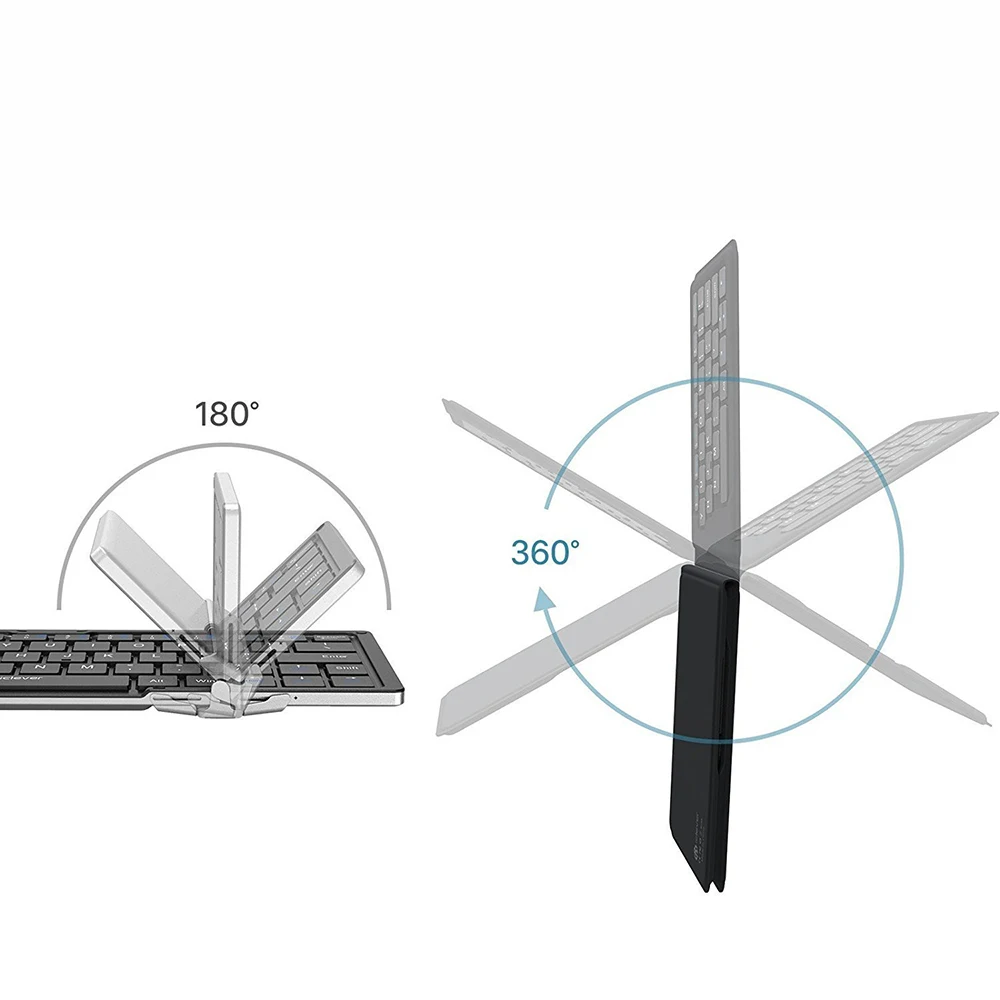 [AVATTO] Портативная Беспроводная складная клавиатура из мягкой кожи с Bluetooth для