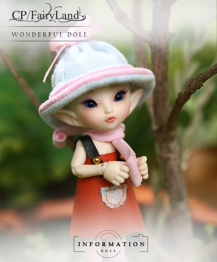 Fairyland FL Realpuki Роро BJD кукла 1/13 розовая улыбка эльфы игрушки подарок на день рождения
