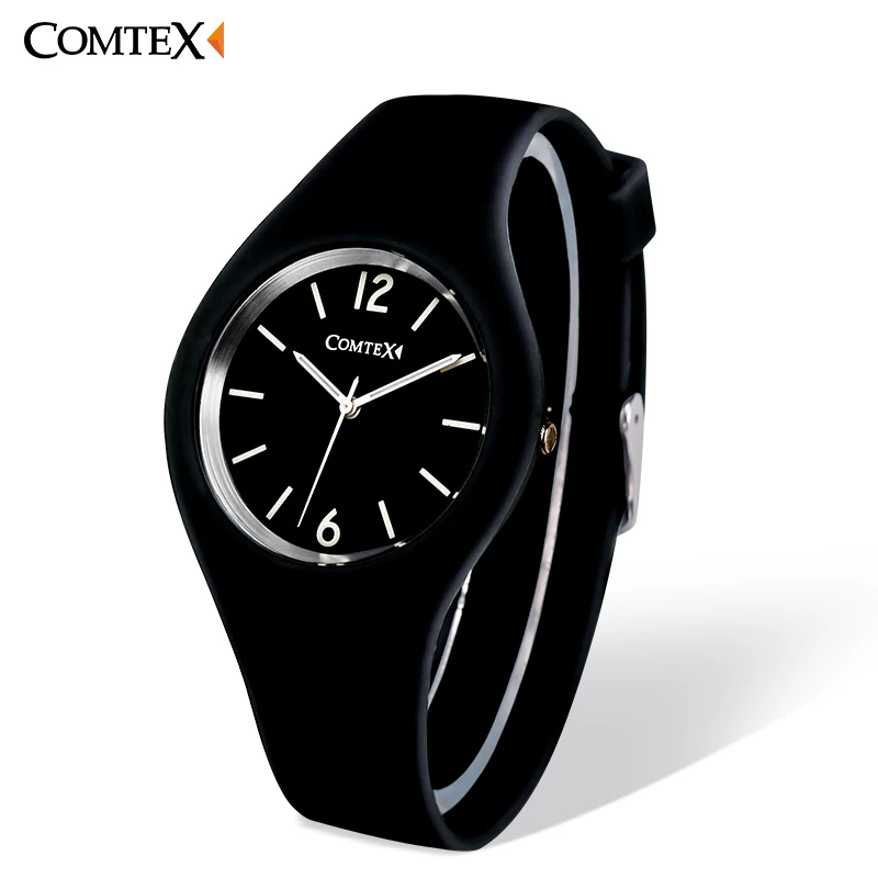 Comtex Для женщин часы Повседневное кварцевые силиконовые женские Брендовые