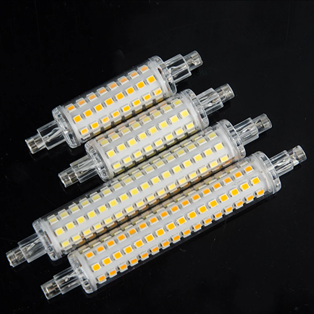 78 мм 118 R7S Светодиодная лампа J78 J118 AC 220 В 110 2835SMD 64 128 светодиодных прожекторов