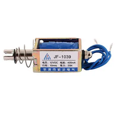 JF-1039 DC 12 В/DC24V 0.4A 25N Push-Pull Тип Open Frame Электромагнитный Электромагнит