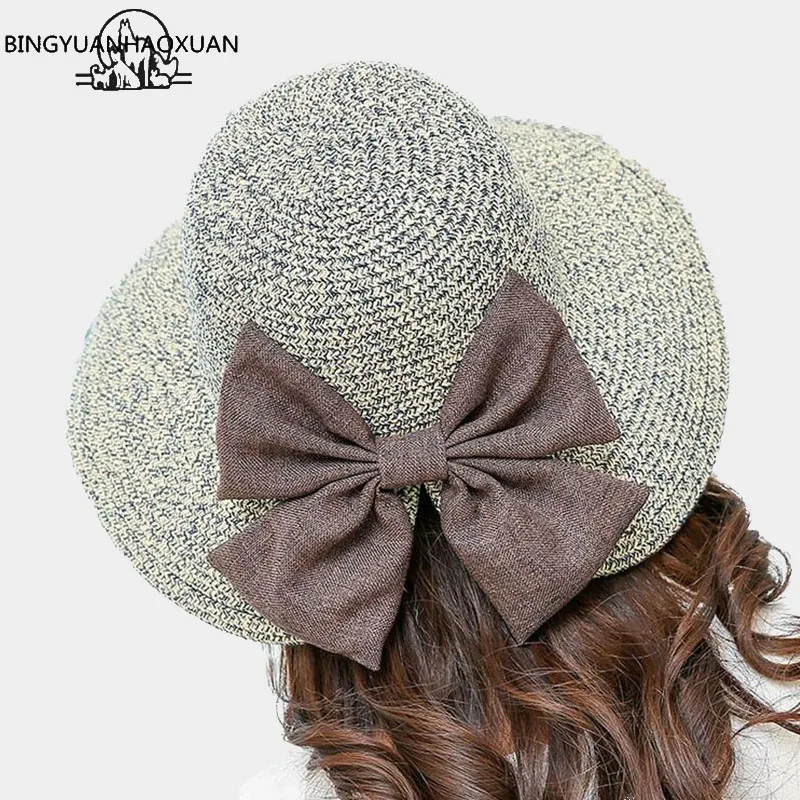 BINGYUANHAOXUAN женская соломенная шляпа из пшеницы новая модная летняя|straw hat|straw hat