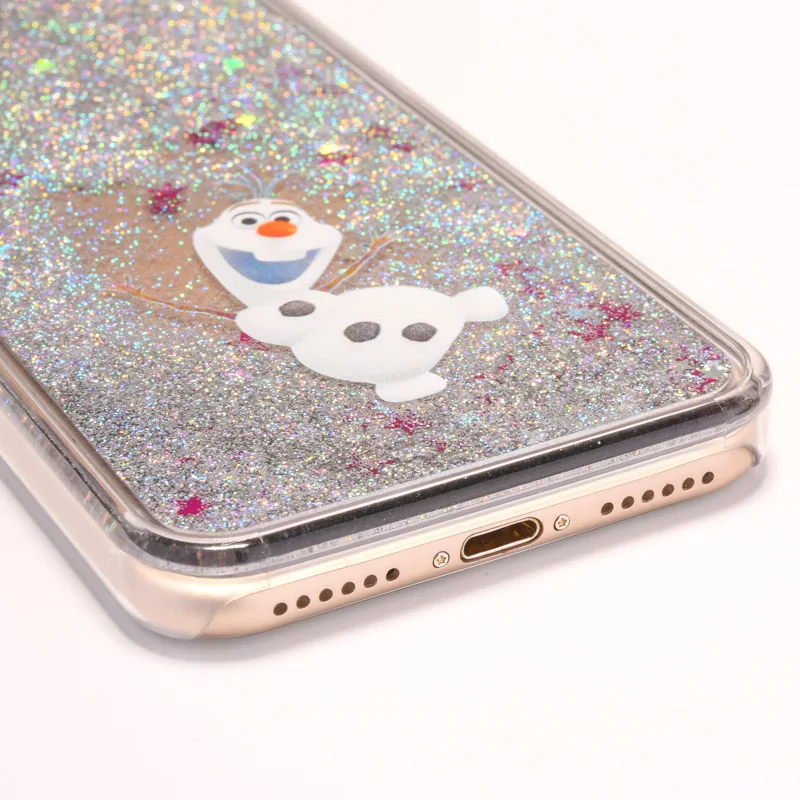 Милый Классический чехол для iPhone 6 6s 7 8 plus x xs max xr woof Русалка Блестящий жидкий