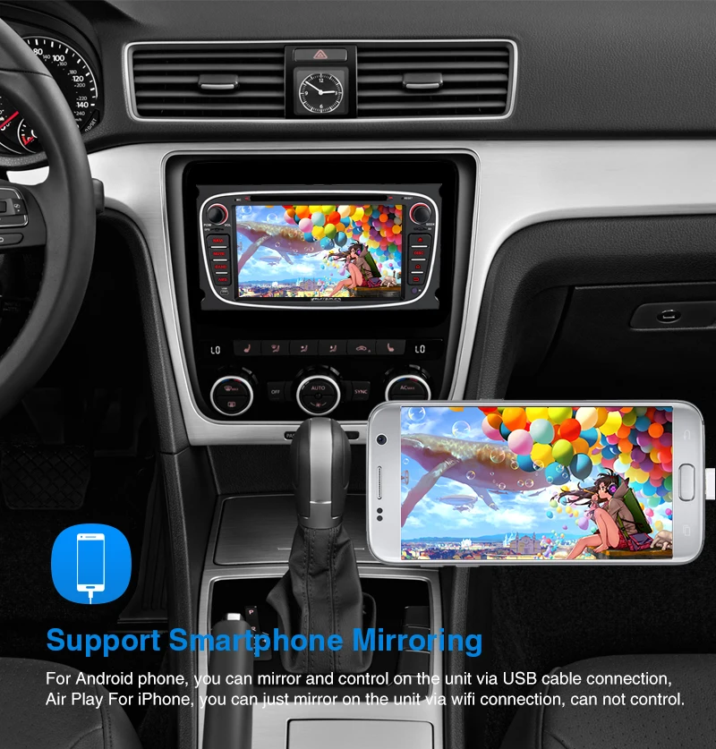 Тыква 2 Din 7 &quotAndroid 9 0 автомобильный DVD плеер GPS навигация Восьмиядерный стерео для