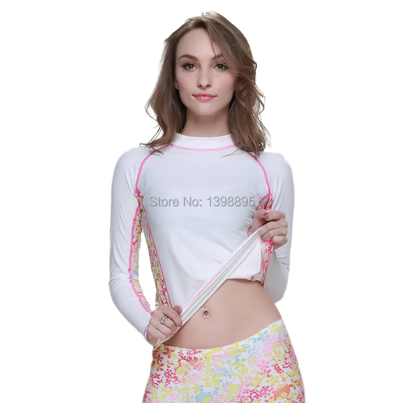 Sbart upf50 женщина лайкра surf рубашка сыпь гвардии rashguard рубашки виндсерфинг серфинг