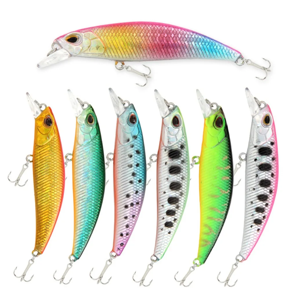 Приманка Mises Bionic Minnow 6 см многоцветная длинная погружная искусственная жесткая