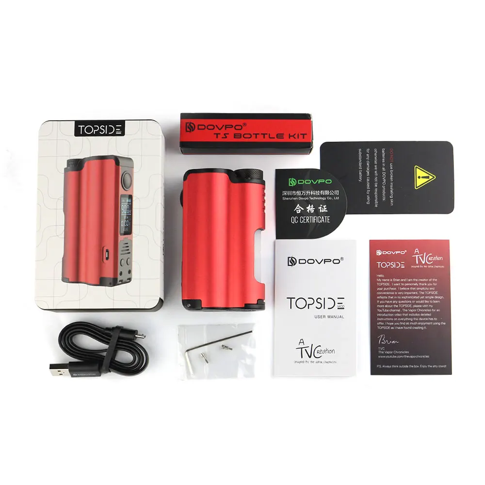 Original DOVPO Topside 90W Top Fill TC Squonk MOD with 10ml Large Bottle &amp 0.96 Inch OLED Screen VS Luxotic BF Box Mod | Электроника