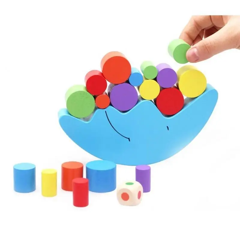 Игра Луна равновесия деревянные штабелируемые блоки балансирующая игра